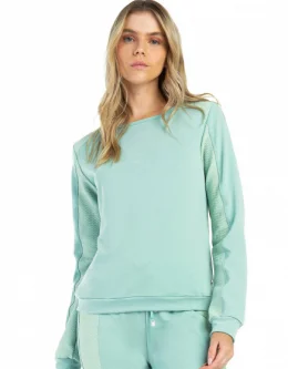 BLUSA MANGA LONGA KAMILI VERDE ETERO