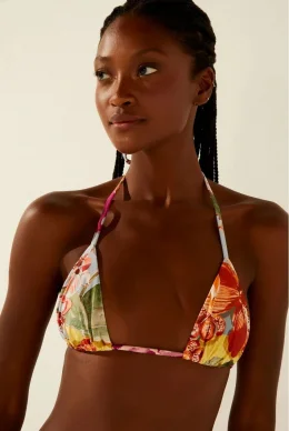 BIQUINI SUTIA CORTININHA ORQUIDEA LISTRAD AMARELO/YELLOW