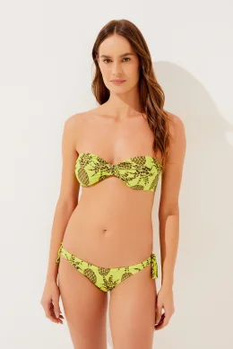 BIQUINI CALCINHA LATERAL MEDIA ABACAXI C07B1VERDE/GREEN