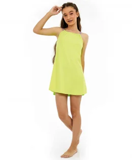 SAIDA JUVENIL ITALIA ALCA TRANCADA COLOR LIME SHOCK