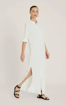 CHEMISIER LONGO FENDA LATERAIS