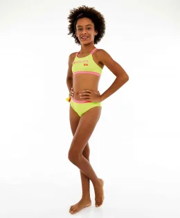 BIQUINI NINFANTIL ITALIA ALCA DUPLA LIME LIME SHOCK