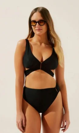 BIQUINI CALCINHA HOT PANTS FLOR DE LIS