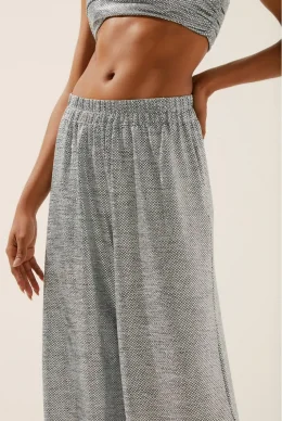 CALCA PANTALONA METALIZADO E4283A1380 PRATA/SILVER