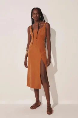 VESTIDO MIDI ALFAIATARIA MEDITERRANEA