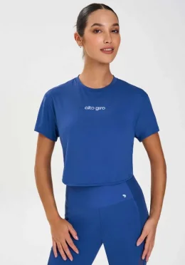 T-SHIRT SKIN FIT TULE E ABERTURA COSTAS