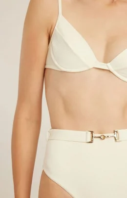 CALCA ALTA CINTO OFF WHITE