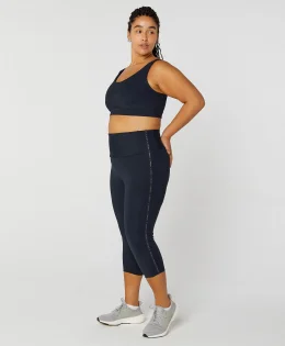 LEGGING 3/4 ELAS. LAT. COS C/SUSTEN PLUS PRETO