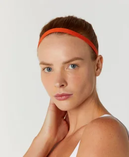 HEADBAND 1,1CM ALTO GIRO BAIXO RELEVO LARANJA AG UN