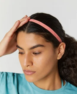 HEADBAND 1,1CM SIMBOLO RELEVO ROSA RADIANTE UN