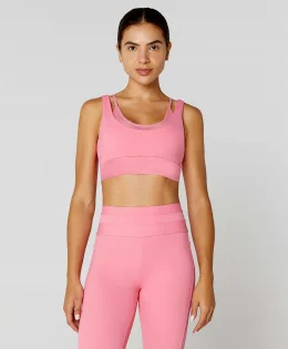 LEGGING 7/8 C/ BOLSOS E RECORTES DE TULE ROSA BARBIE