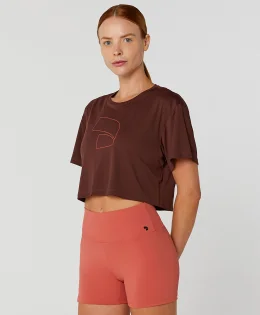 T-SHIRT CROPPED SIMBOLO CORES