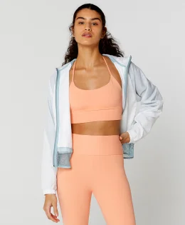 JAQUETA CORTA VENTO CINZA AZULADO