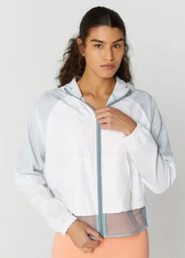 JAQUETA CORTA VENTO CINZA AZULADO