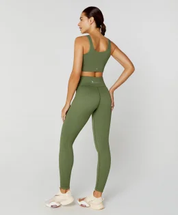 LEGGING COS ALTO SEAMLESS VERDE CAMPO