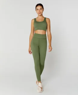 LEGGING COS ALTO SEAMLESS VERDE CAMPO