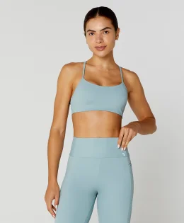 TOP ALCAS FINAS COSTAS CRUZADAS CINZA AZULADO