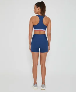 BERMUDA LATERAL CANELADO AZUL MEIA NOITE