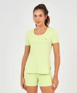 T-SHIRT ETERNA GOLA REDONDA ALONGADA