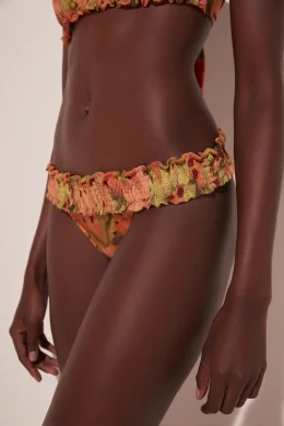 BIQUINI CALCINHA LATERAL MEDIA SEMENTE PINCELADA FRUFRU