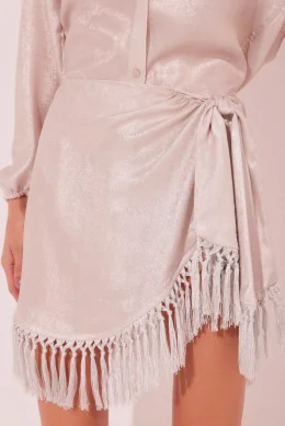 SAIA CURTA SHINE OFF WHITE