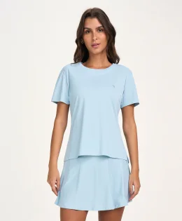 T-SHIRT ETERNA GOLA REDONDA AZUL