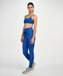 LEGGING COM CORDAO E BOLSO AZUL VINTAGE