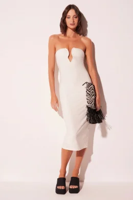 VESTIDO MIDI JALAPAO OFF WHITE