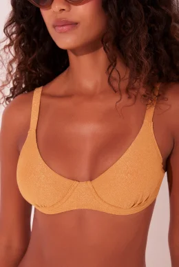 BIQUINI SUTIA ALCA DAMASCO LARANJA