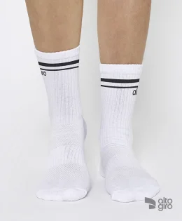 MEIA CANO MEDIO LISTRAS ALTO GIRO BRANCO