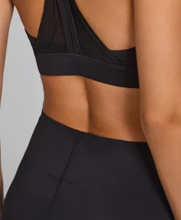 LEGGING COS ALTO ZIPER FRENTE PRETO