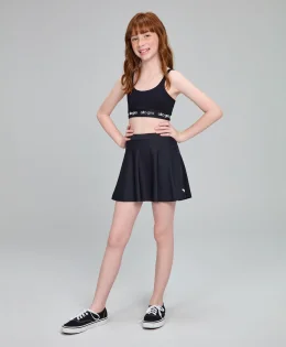 SAIA SOBREPOSTA ROSA PRETO KIDS