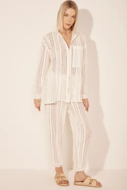 CAMISA MANGA LONGA RELENTO OFF WHITE