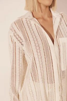 CAMISA MANGA LONGA RELENTO OFF WHITE