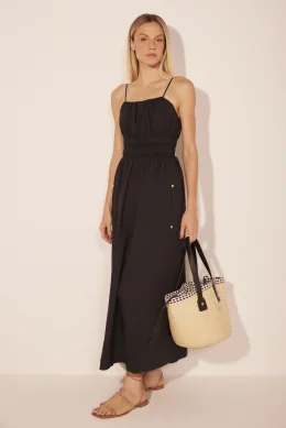 VESTIDO MIDI ESSENCIA PRETO