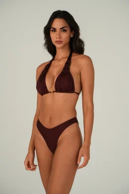 Top triangulo c/ bojo Alongado Macrame LUAMORENA